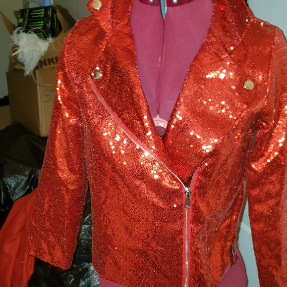 Jojo Rwd Sequin Jacket-Holiday Collection - Picture 2 of 3